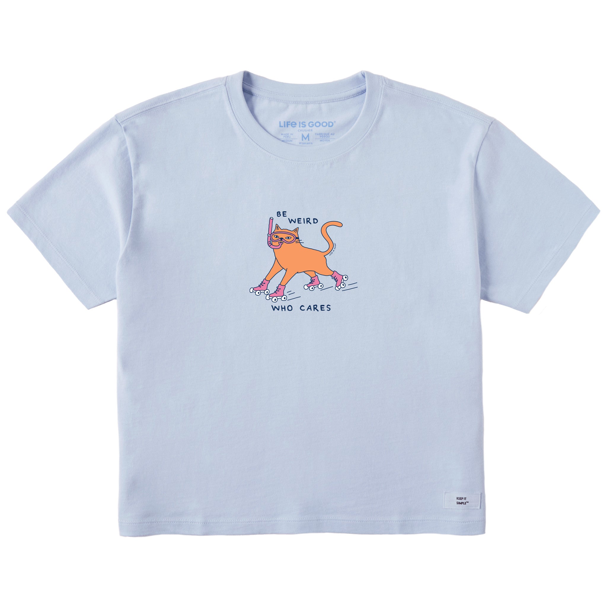 Be Weird Who Cares Boxy Tee