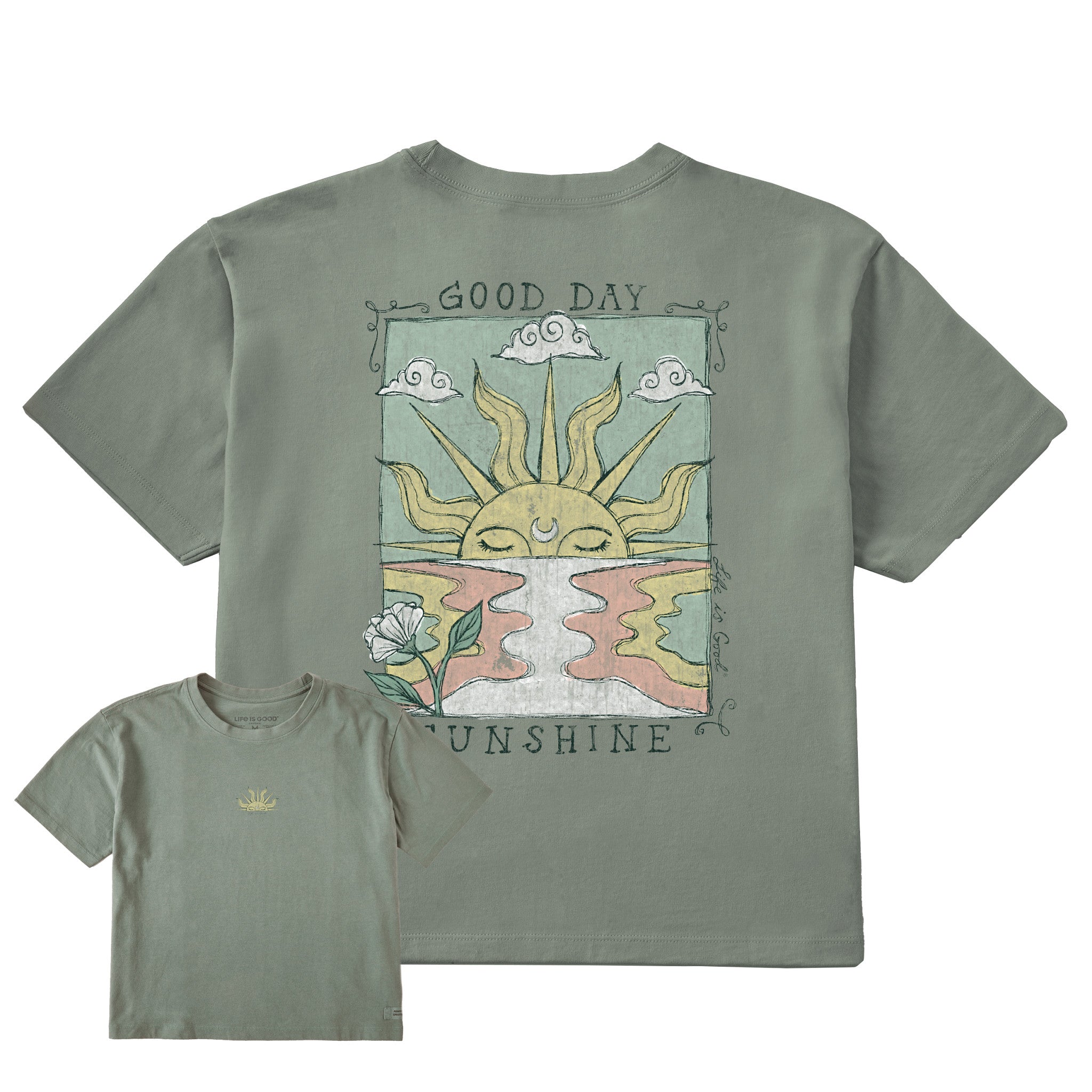 Good Day Sunshine Ocean Boxy Tee