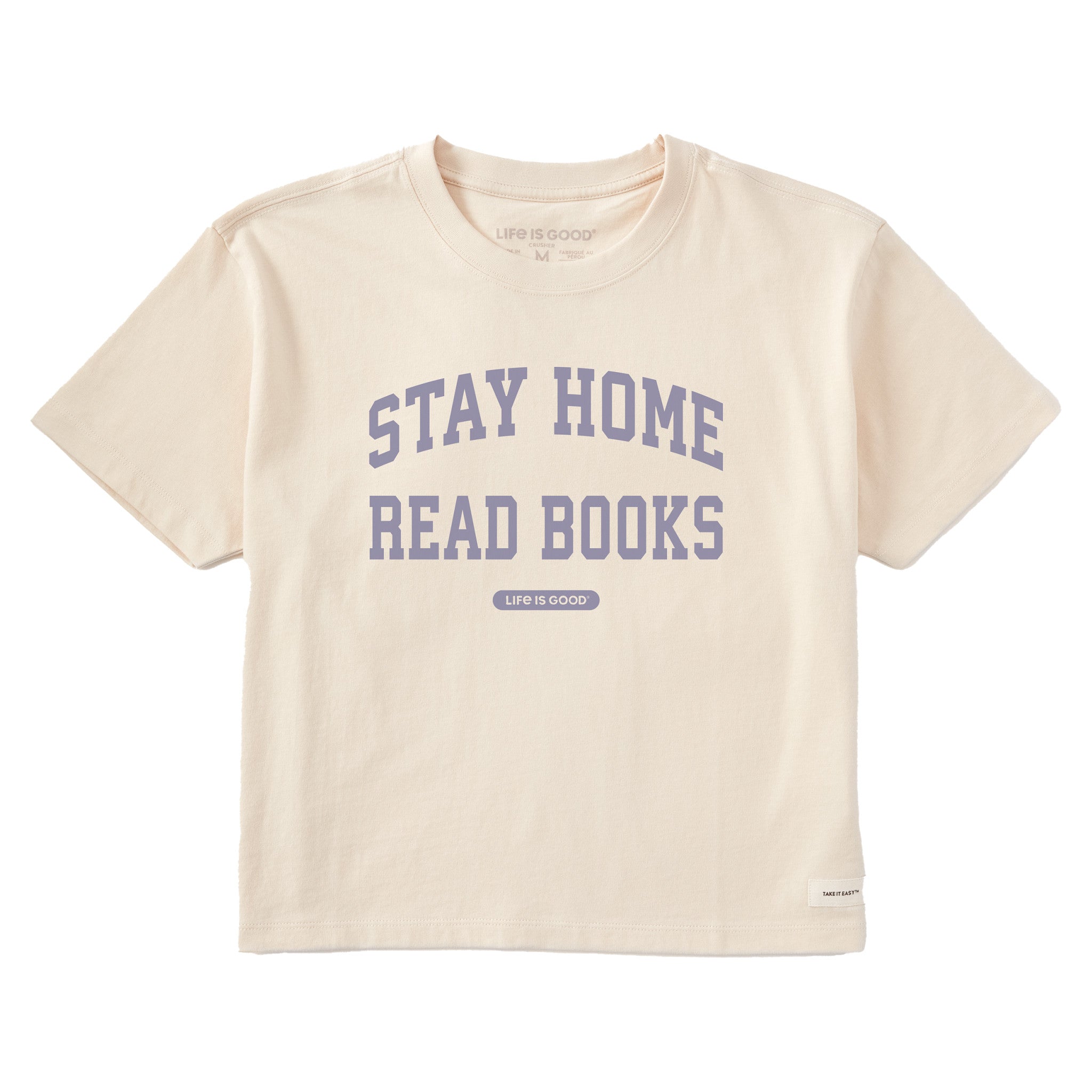 Stay Home Read Books Boxy Tee